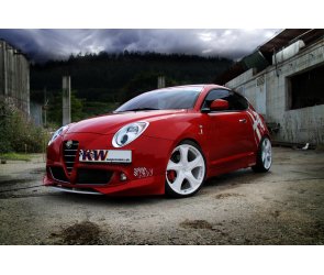 KW Gewindefahrwerk  V1 Inox (Edelstahl Federbeingehäuse) für Alfa Romeo Mito Typ 955 mit Dynamic Suspension